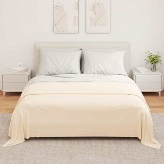 Gooi Deken Cr&egrave;me 280 x 210 cm Fleece 3
