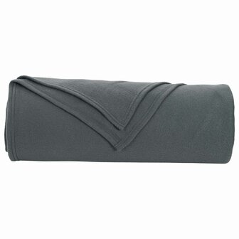 Gooi Deken Donkergrijs 280 x 210 cm Fleece 4
