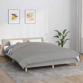 Verzwaringsdeken 220x230 cm 15 kg stof grijs 1