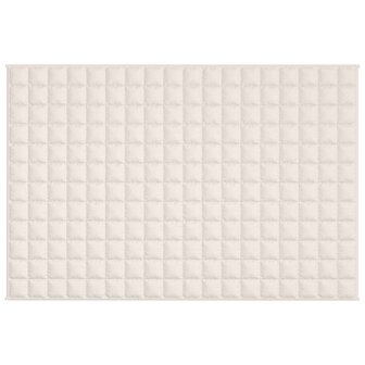 Verzwaringsdeken 122x183 cm 9 kg stof lichtcr&egrave;mekleurig 3