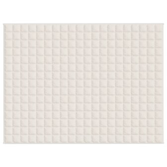 Verzwaringsdeken 152x203 cm 11 kg stof lichtcr&egrave;mekleurig 3