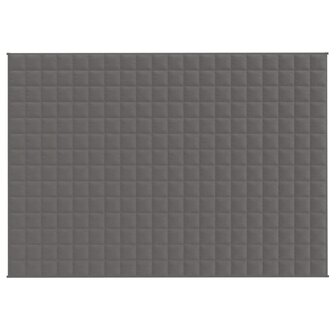 Verzwaringsdeken 137x200 cm 10 kg stof grijs 3