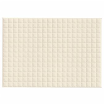 Verzwaringsdeken 140x200 cm 10 kg stof lichtcr&egrave;mekleurig 3