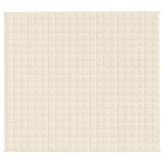 Verzwaringsdeken 200x220 cm 9 kg stof lichtcr&egrave;mekleurig 3