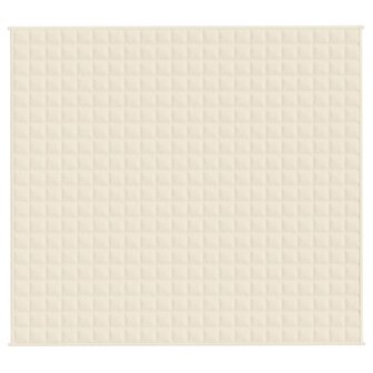 Verzwaringsdeken 200x230 cm 9 kg stof lichtcr&egrave;mekleurig 3