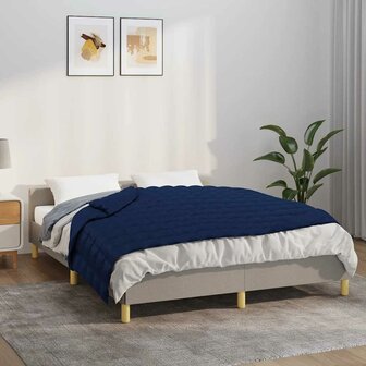 Verzwaringsdeken 150x200 cm 11 kg stof blauw 1