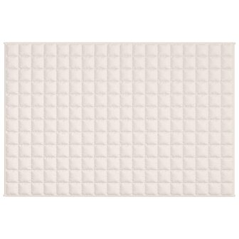 Verzwaringsdeken 120x180 cm 5 kg stof lichtcr&egrave;mekleurig 3