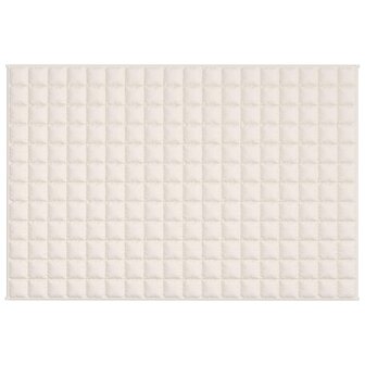 Verzwaringsdeken 120x180 cm 9 kg stof lichtcr&egrave;mekleurig 3