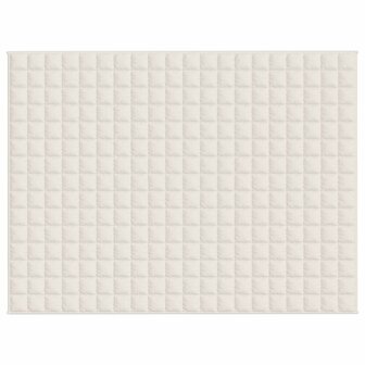 Verzwaringsdeken 150x200 cm 7 kg stof lichtcr&egrave;mekleurig 3