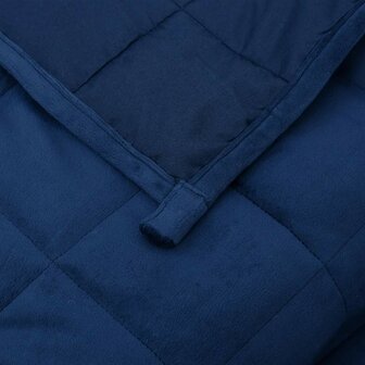 Verzwaringsdeken 155x220 cm 11 kg stof blauw 5