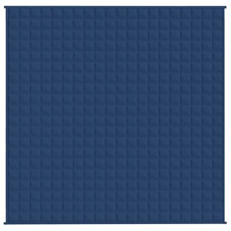 Verzwaringsdeken 200x200 cm 13 kg stof blauw 3