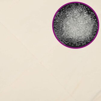 Verzwaringsdeken 120x180 cm 9 kg stof lichtcr&egrave;mekleurig 6