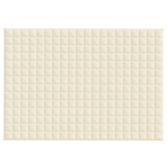 Verzwaringsdeken 138x200 cm 6 kg stof lichtcr&egrave;mekleurig 3