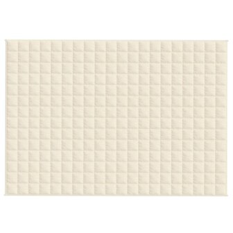Verzwaringsdeken 138x200 cm 10 kg stof lichtcr&egrave;mekleurig 3