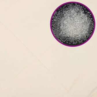 Verzwaringsdeken 150x200 cm 11 kg stof lichtcr&egrave;mekleurig 6