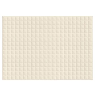 Verzwaringsdeken 155x220 cm 7 kg stof lichtcr&egrave;mekleurig 3
