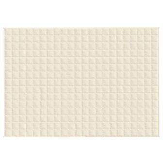 Verzwaringsdeken 155x220 cm 11 kg stof lichtcr&egrave;mekleurig 3