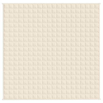 Verzwaringsdeken 200x200 cm 9 kg stof lichtcr&egrave;mekleurig 3