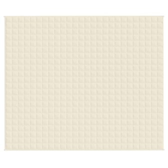 Verzwaringsdeken 220x260 cm 15 kg stof lichtcr&egrave;mekleurig 3