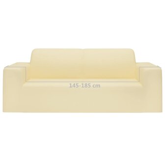 Tweezitsbankhoes stretch polyester jersey cr&egrave;mekleurig 6