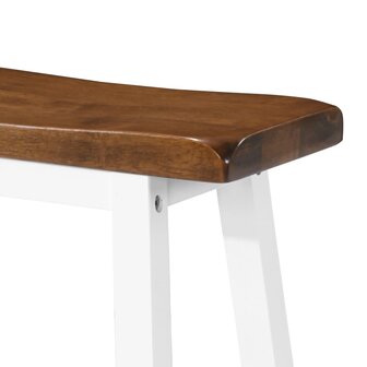 3-delige Bartafel en -krukkenset massief hout 7