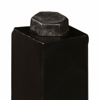 Barset massief gerecycled hout, echt leer en canvas 3-delig 6