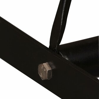 Barset massief gerecycled hout, echt leer en canvas 3-delig 7