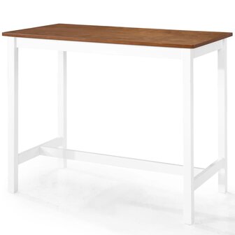 Bartafel- en krukkenset massief hout 5-delig  5