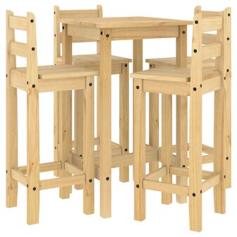 5-delige Barset massief grenenhout 2