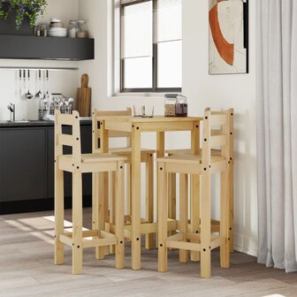 5-delige Barset massief grenenhout 3