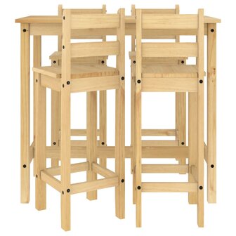 5-delige Barset massief grenenhout 4