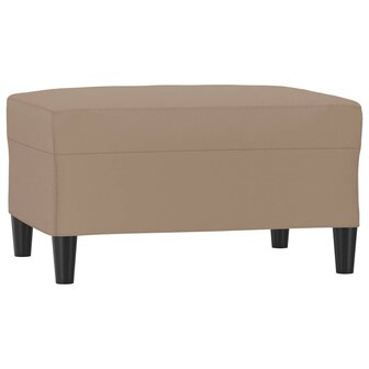 Voetenbank 70x55x41 cm kunstleer cappuccino 2