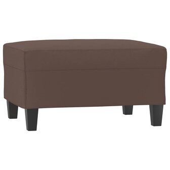 Voetenbank 70x55x41 cm kunstleer bruin 2