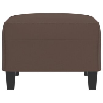 Voetenbank 70x55x41 cm kunstleer bruin 4