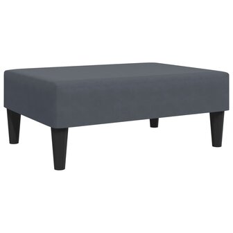 Voetenbank 77x55x31 cm fluweel donkergrijs 2