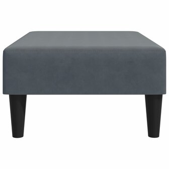 Voetenbank 77x55x31 cm fluweel donkergrijs 5