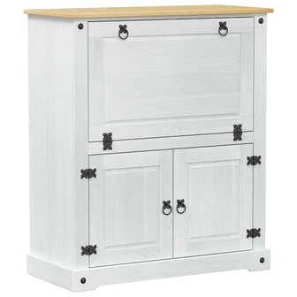 Wijnkast Wit 97 x 45 x 114 cm Massief grenenhout 2
