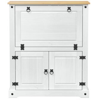 Wijnkast Wit 97 x 45 x 114 cm Massief grenenhout 4