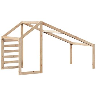 Kinderbedhuisje 198x87x113 cm massief grenenhout 6