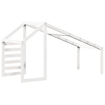Kinderbedhuisje 188x82x113 cm massief grenenhout wit 6