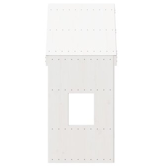 Kinderbedhuisje 60x89x134,5 cm massief grenenhout wit 4