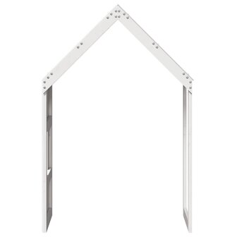 Kinderbedhuisje 60x89x134,5 cm massief grenenhout wit 5