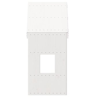 Kinderbedhuisje 60x99x139,5 cm massief grenenhout wit 4