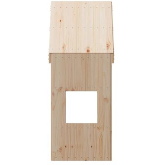Kinderbedhuisje 55x84x132 cm massief grenenhout 4