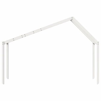 Kinderbedhuisje 213x95,5x144,5 cm massief grenenhout wit 4