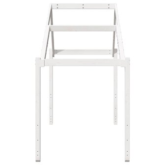 Kinderbedhuisje 213x95,5x144,5 cm massief grenenhout wit 5