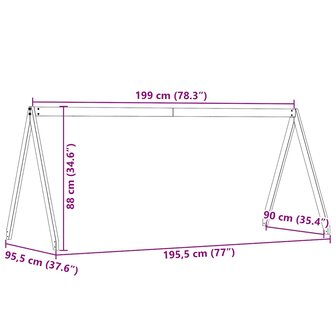 Kinderbedhuisje 199x95,5x88 cm massief grenenhout wit 9
