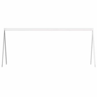Kinderbedhuisje 199x80,5x88 cm massief grenenhout wit 4