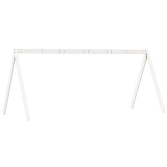 Kinderbedhuisje 199x80,5x88 cm massief grenenhout wit 6