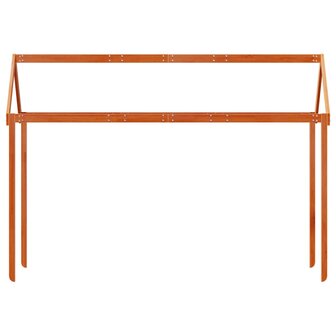 Kinderbedhuisje 217x85,5x154 cm massief grenenhout wasbruin 4
